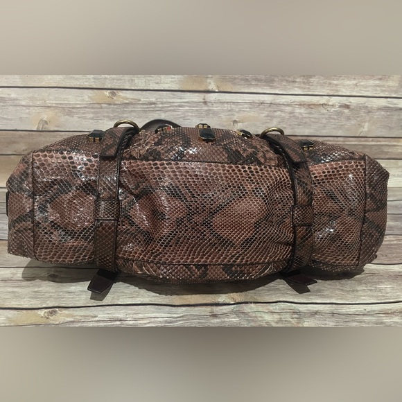 PRADA Pitone Python Snake Jeweled Shoulder Bag - Picture 6 of 13